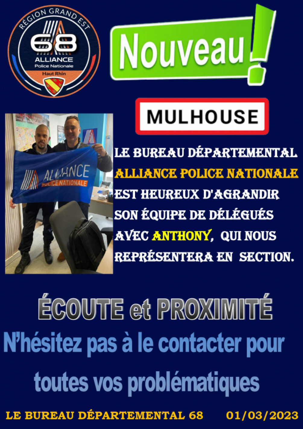 Nouveau délégué Mulhouse